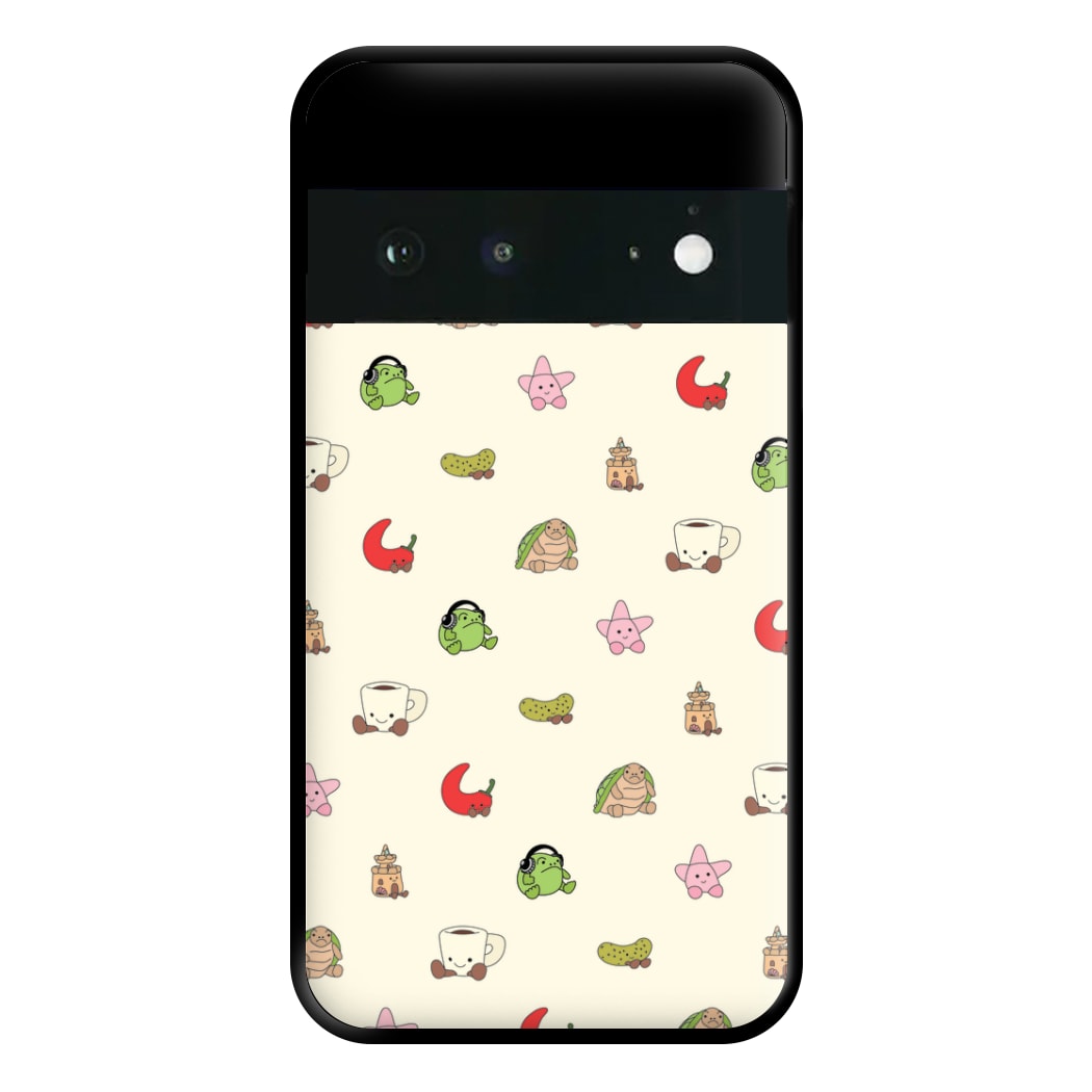 Plushies Pattern Phone Case for Google Pixel 6a