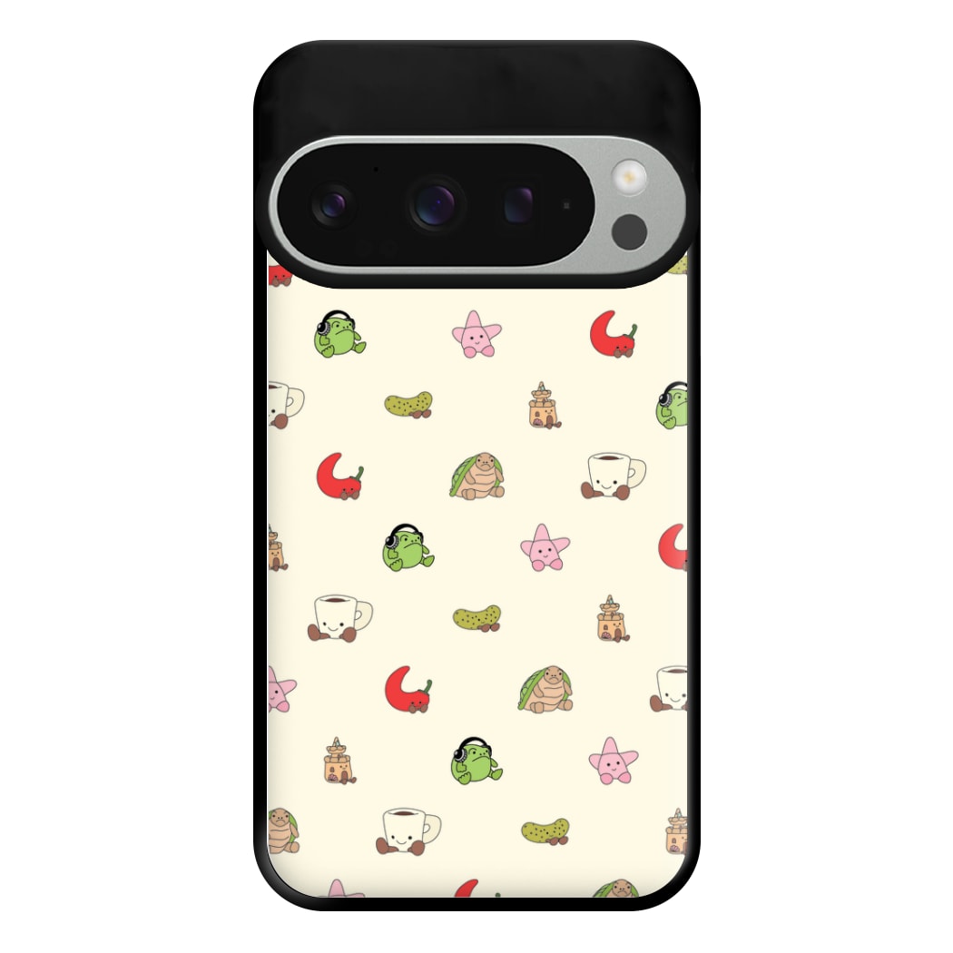 Plushies Pattern Phone Case for Google Pixel 9 Pro XL