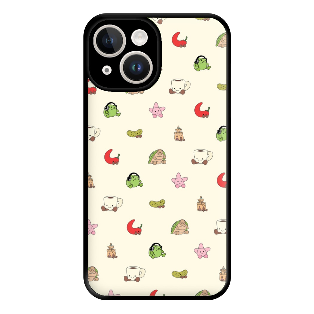 Plushies Pattern Phone Case for iPhone 14