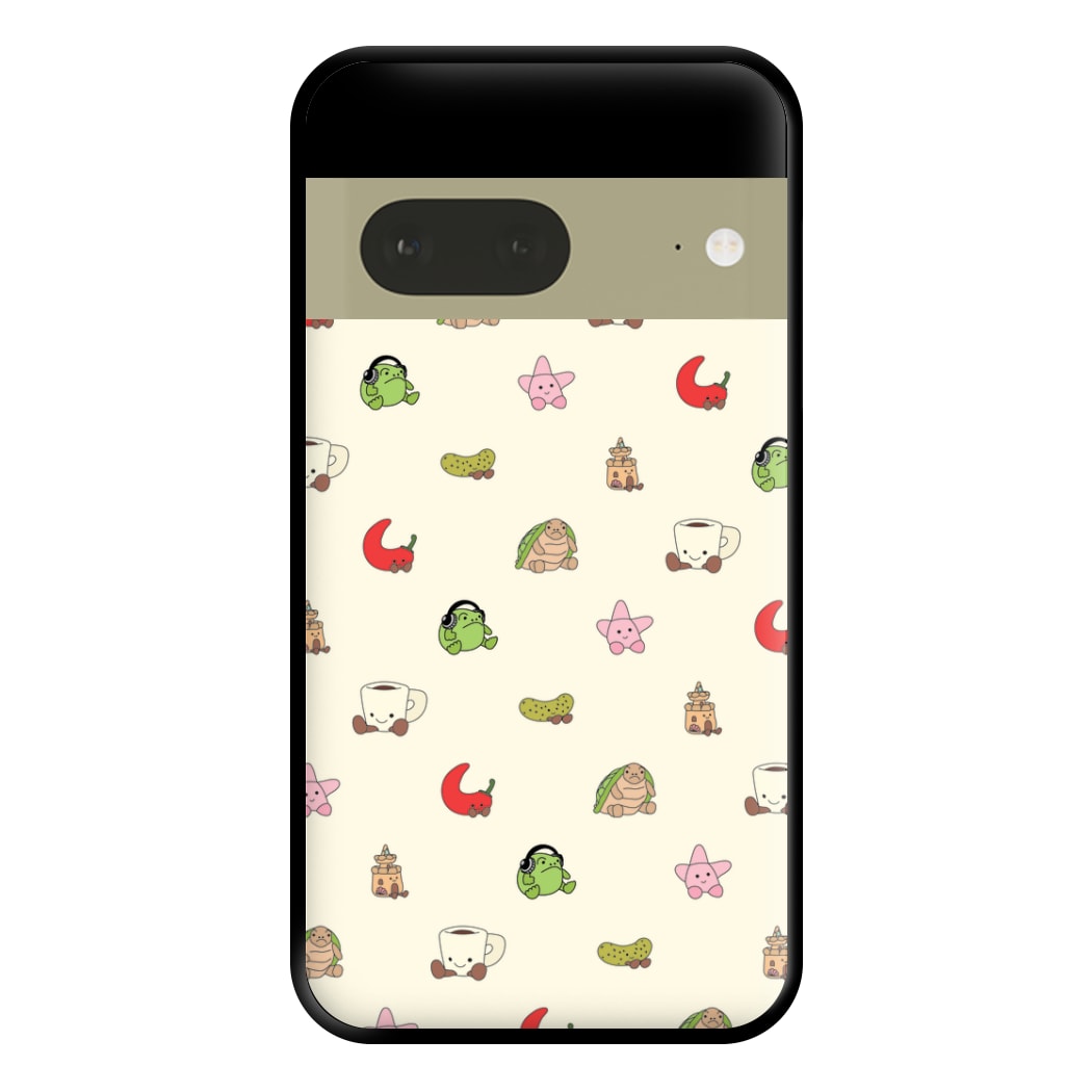 Plushies Pattern Phone Case for Google Pixel 7a