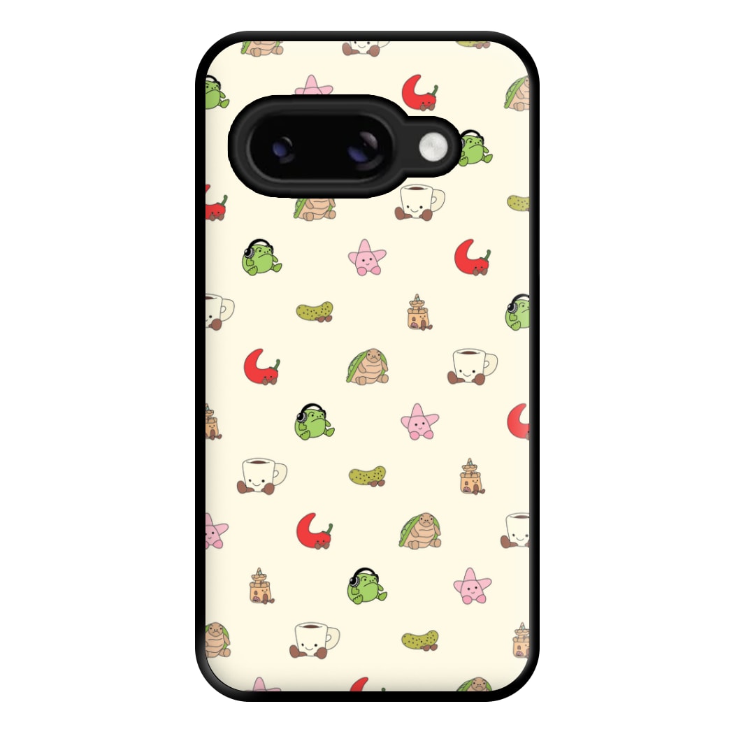 Plushies Pattern Phone Case for Google Pixel 8a