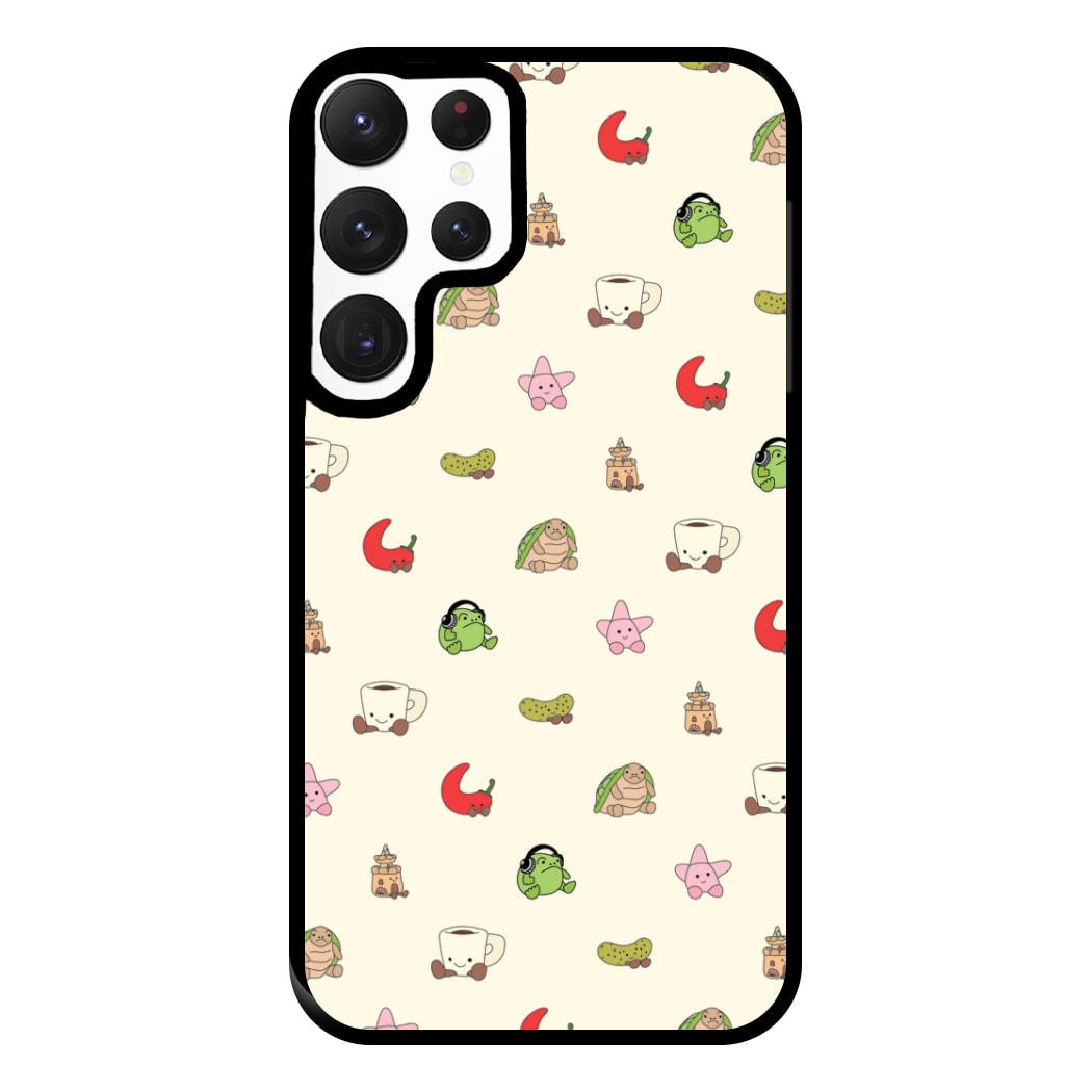 Plushies Pattern Phone Case for Galaxy S22 Ultra