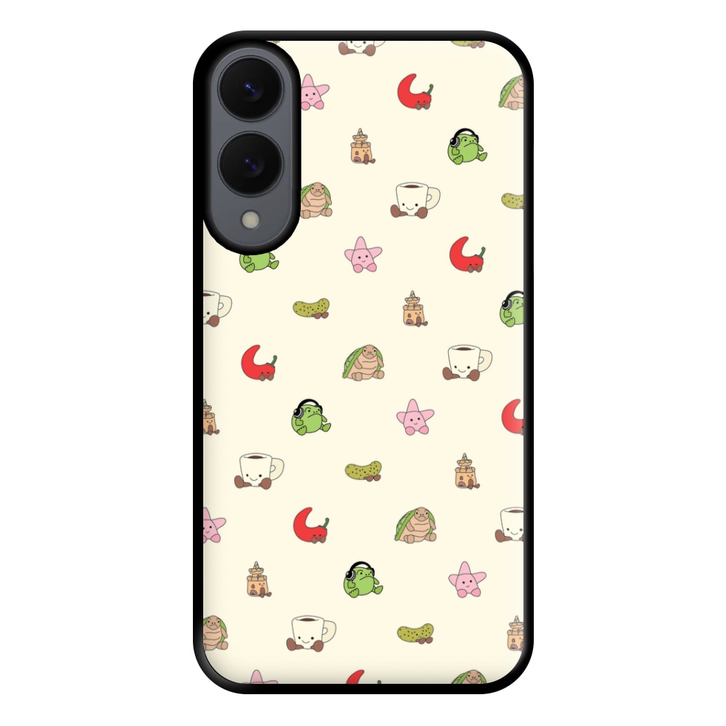 Plushies Pattern Phone Case for Galaxy S25 Edge