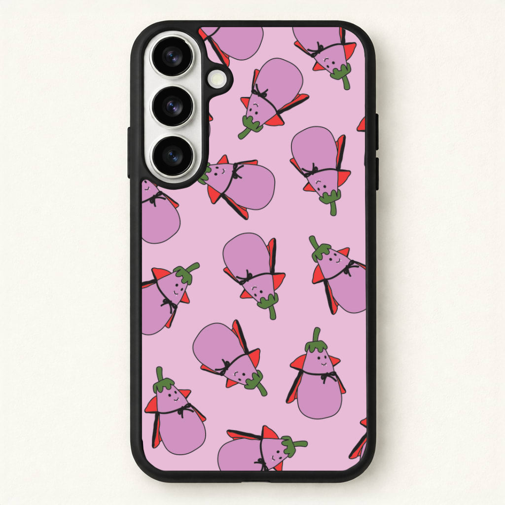 Vampire Vegetable Pattern - Halloween Phone Case for Galaxy S26 Plus