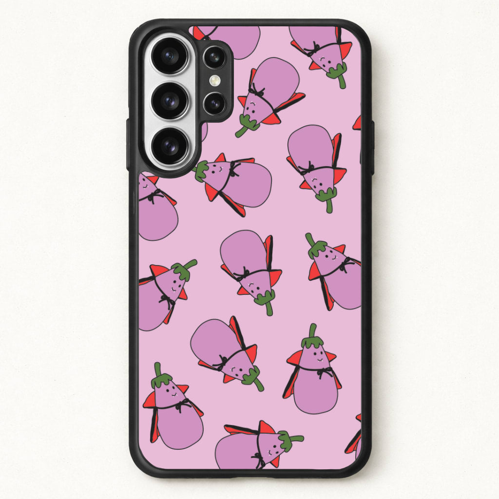 Vampire Vegetable Pattern - Halloween Phone Case for Galaxy S26 Ultra