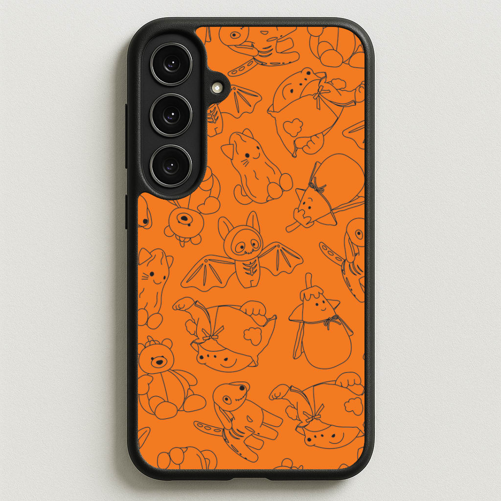 Halloween Plushies Pattern I - Halloween Phone Case for Galaxy S25FE