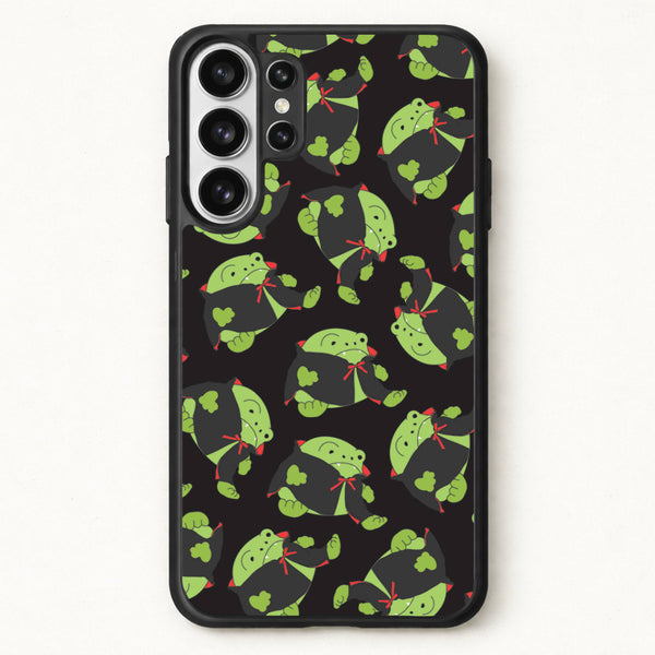 Vampire Frog Pattern - Halloween Phone Case for Galaxy S26 Ultra