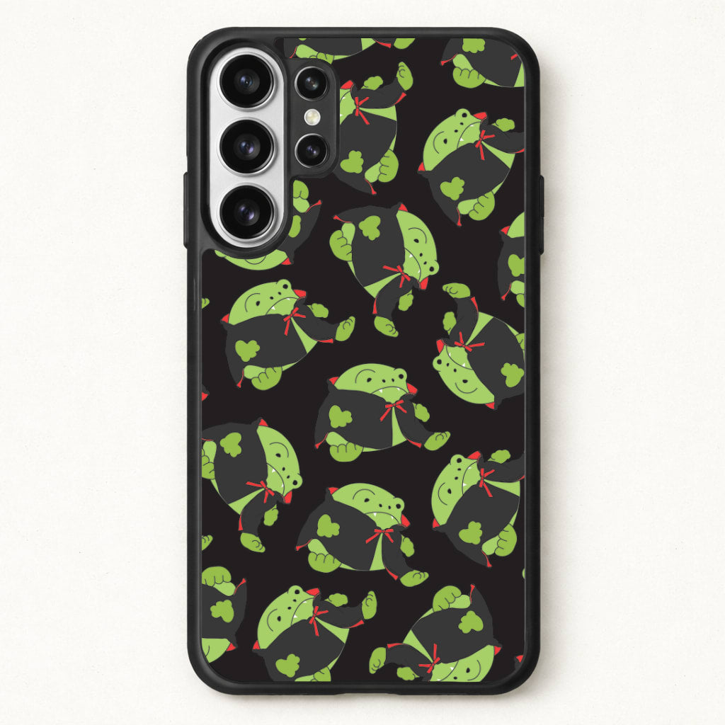 Vampire Frog Pattern - Halloween Phone Case for Galaxy S26 Ultra