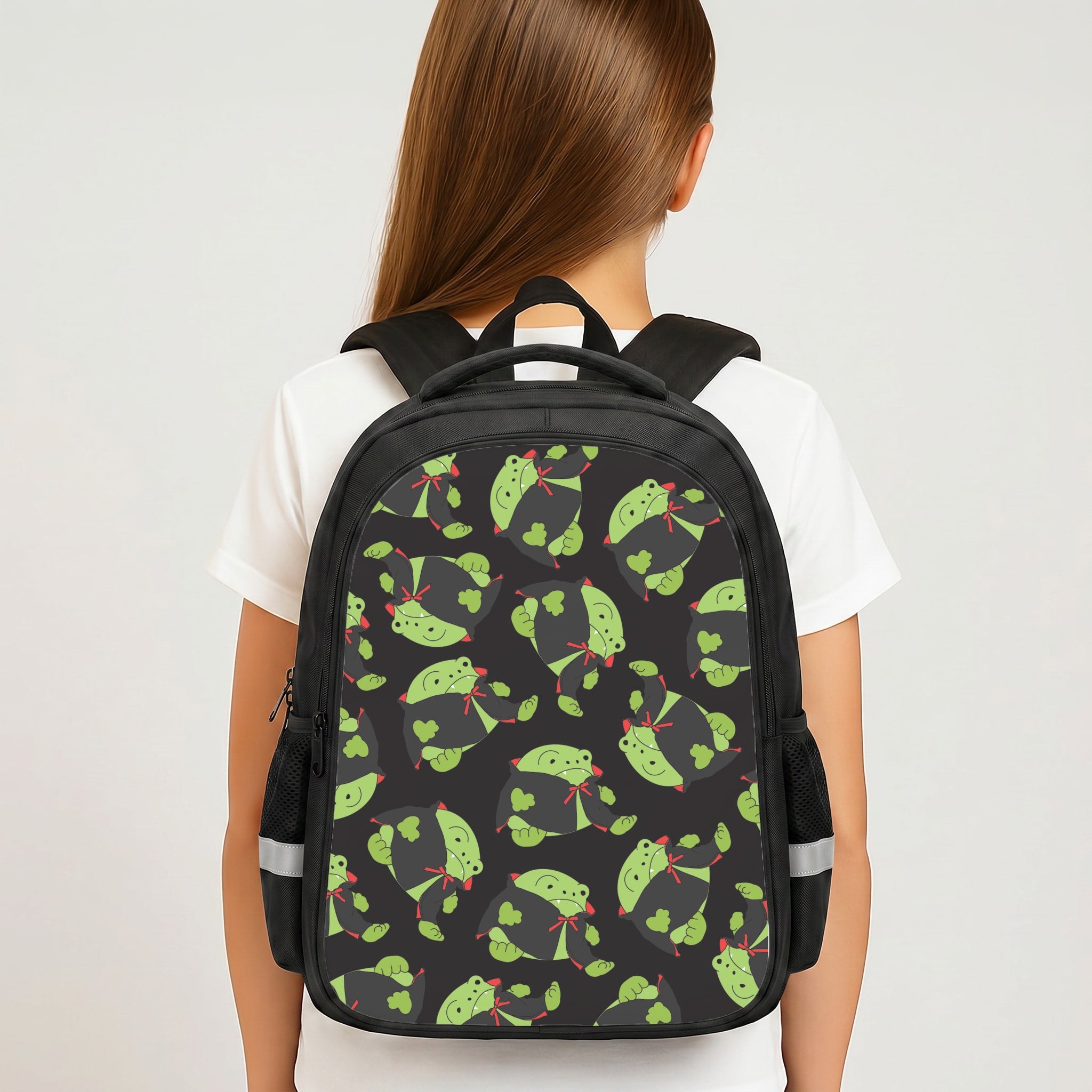 Vampire Frog Pattern - Halloween Backpack