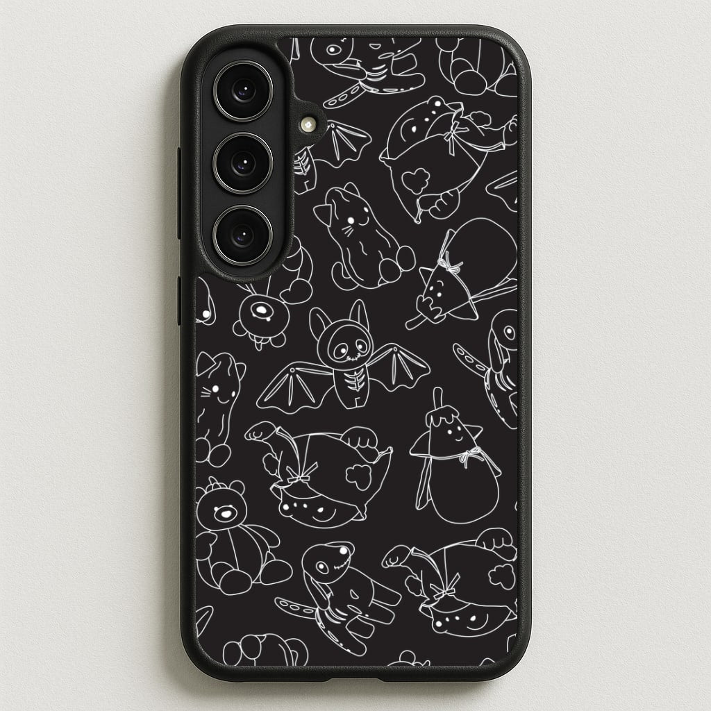 Halloween Plushies Pattern II - Halloween Phone Case for Galaxy S25FE