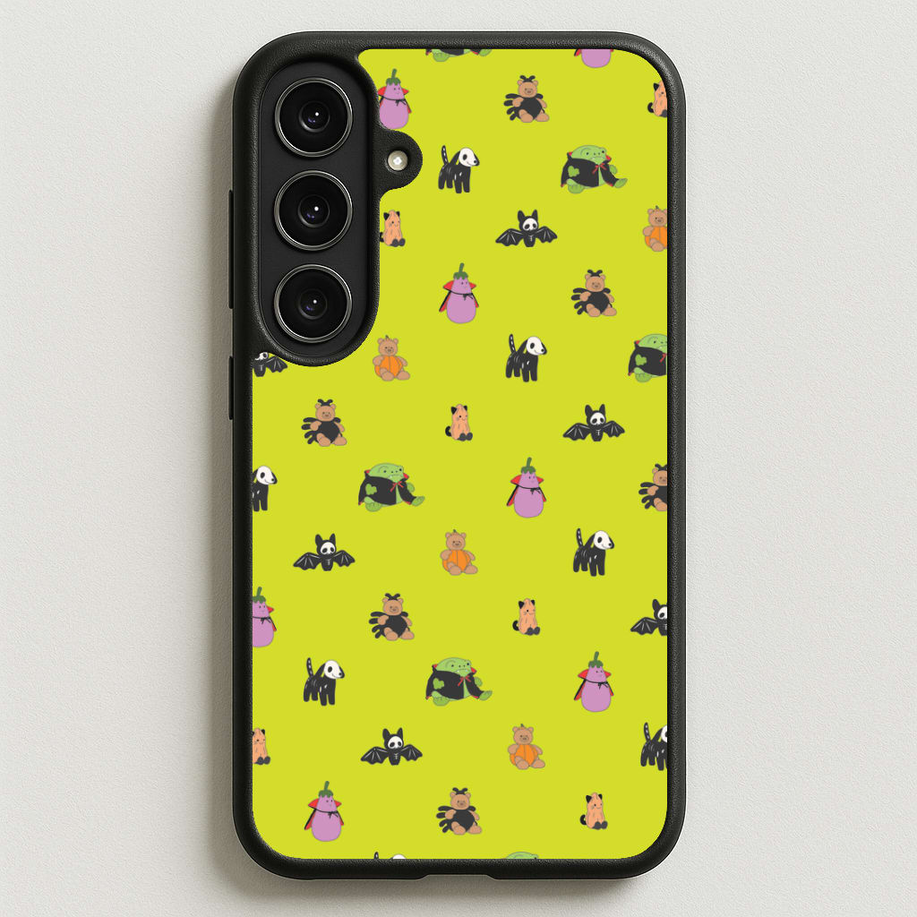 Halloween Plushies Pattern III - Halloween Phone Case for Galaxy S25FE