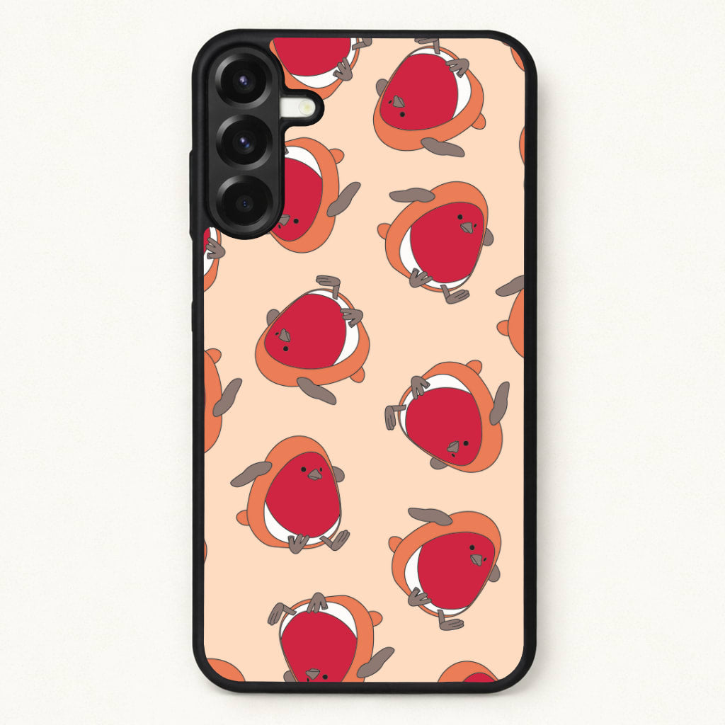Christmas Robin Plush Pattern Phone Case for Galaxy A37