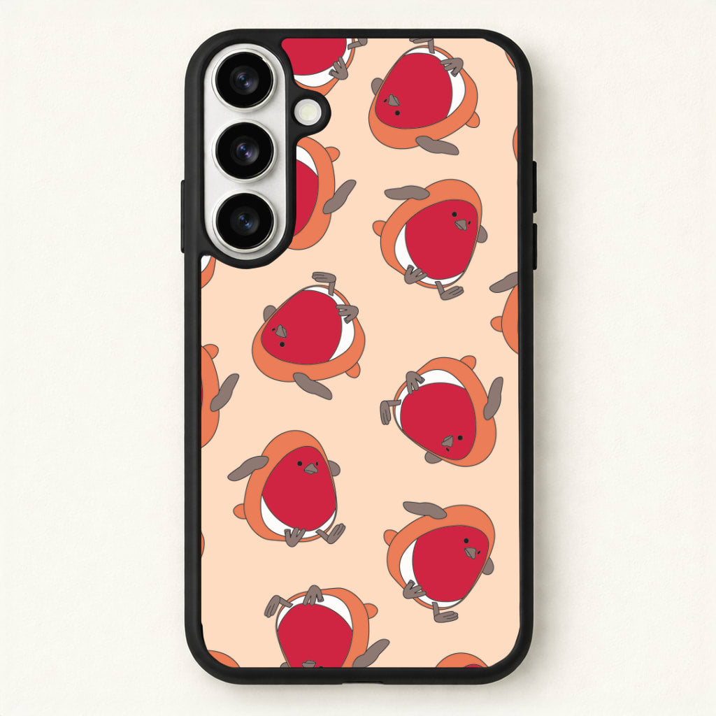 Christmas Robin Plush Pattern Phone Case for Galaxy S26 Plus