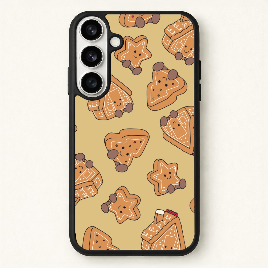 Gingerbread Plushies Pattern Phone Case for Galaxy S26 Plus