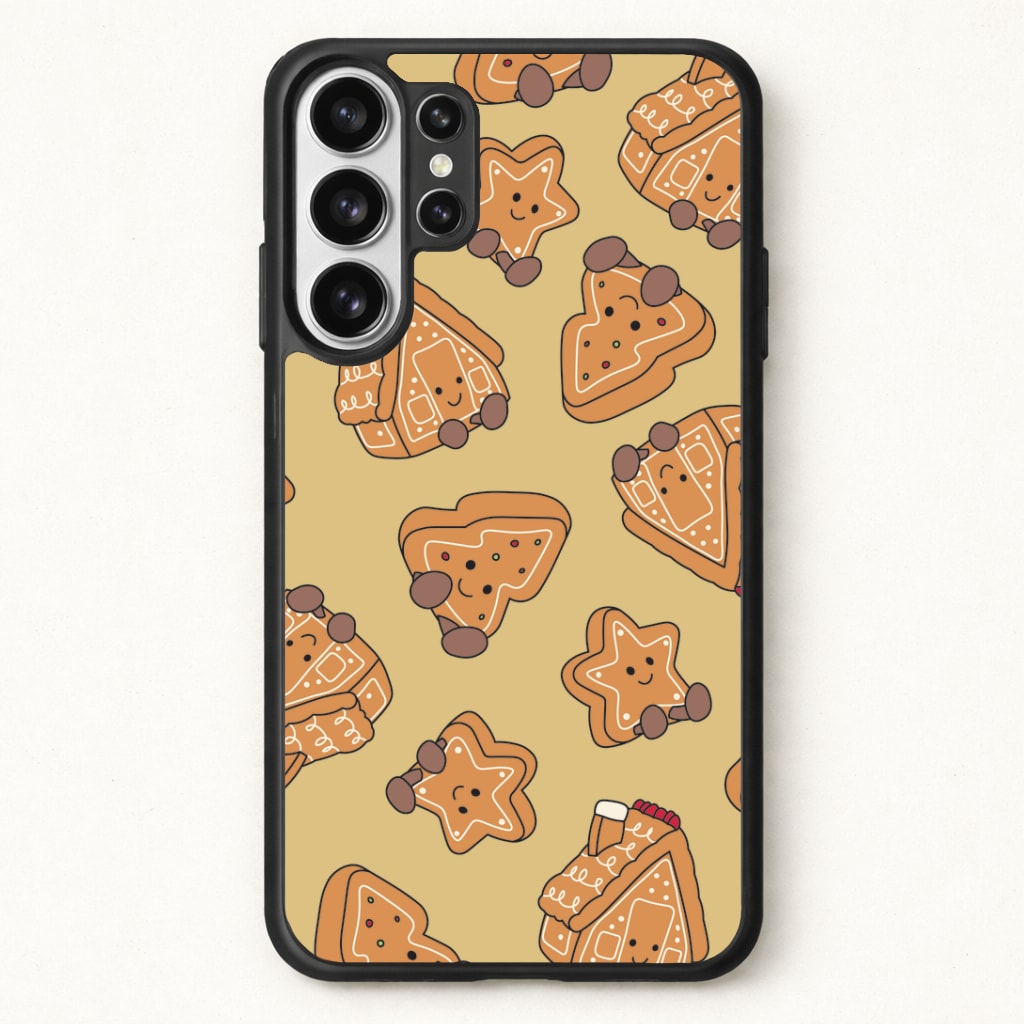 Gingerbread Plushies Pattern Phone Case for Galaxy S26 Ultra