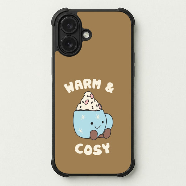 Hot Cocoa Plush Quote Phone Case — Bumper case