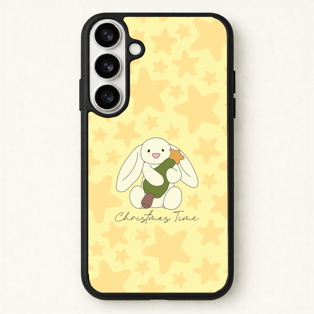 Christmas Bunny Stars Plush Phone Case for Galaxy S26