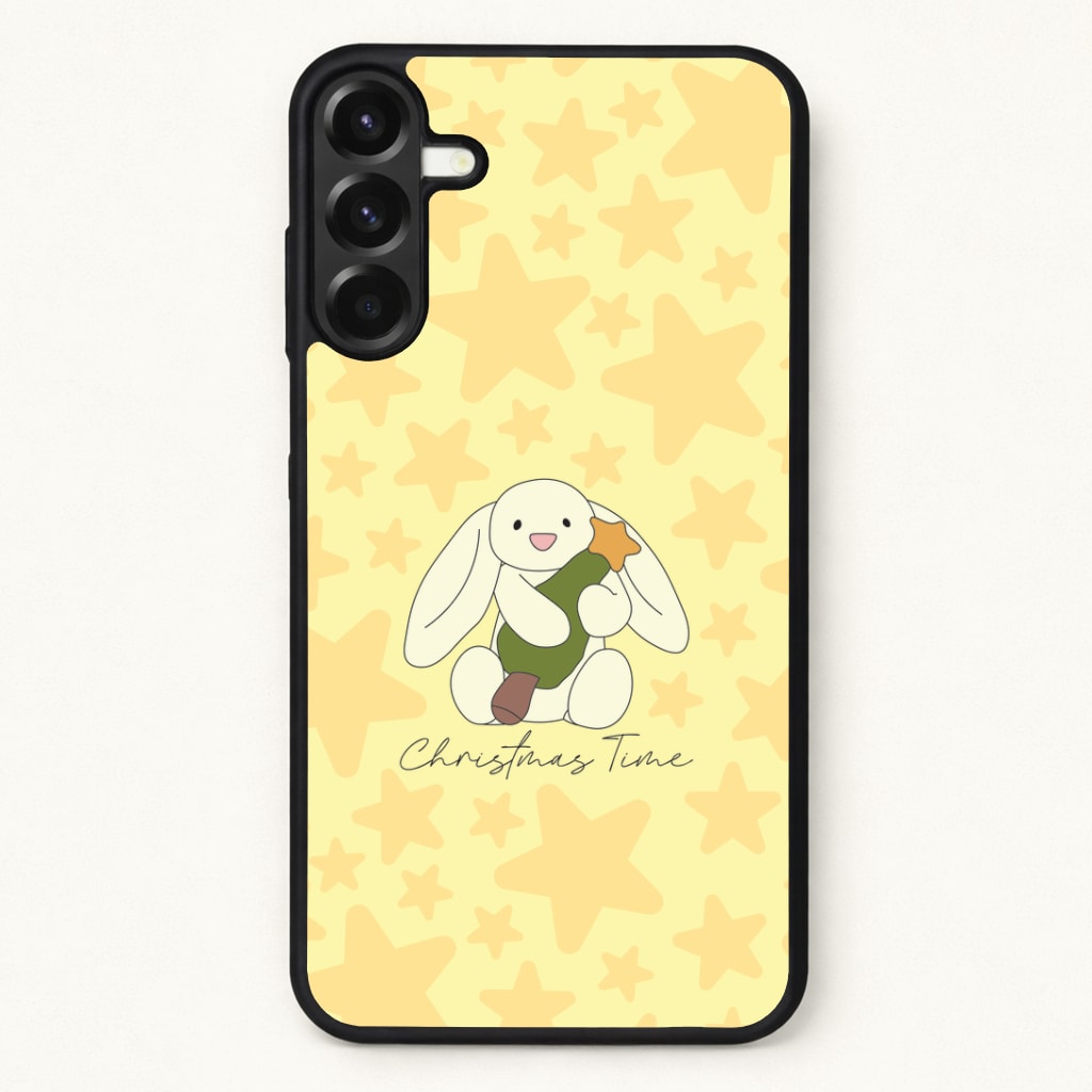 Christmas Bunny Stars Plush Phone Case for Galaxy A37
