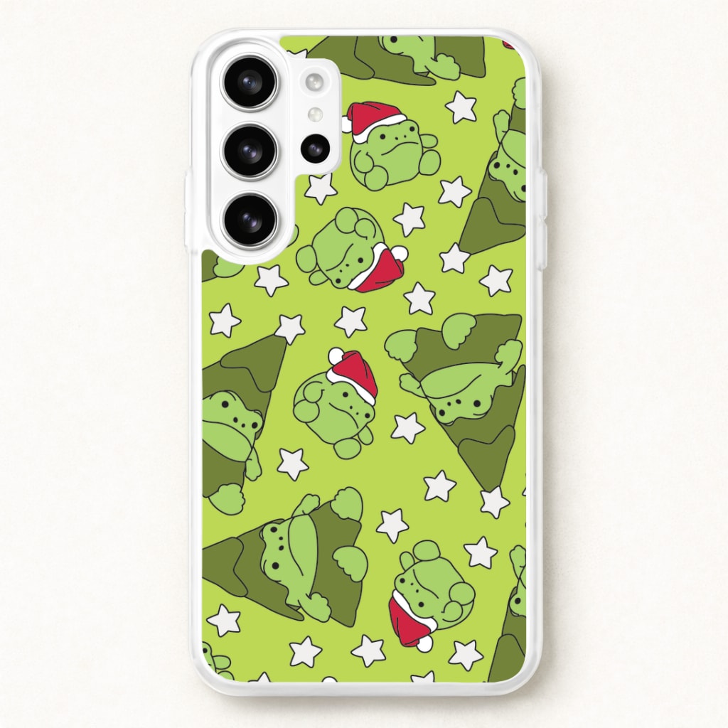 Christmas Frogs And Stars Plush Pattern Phone Case for Galaxy S26 Ultra