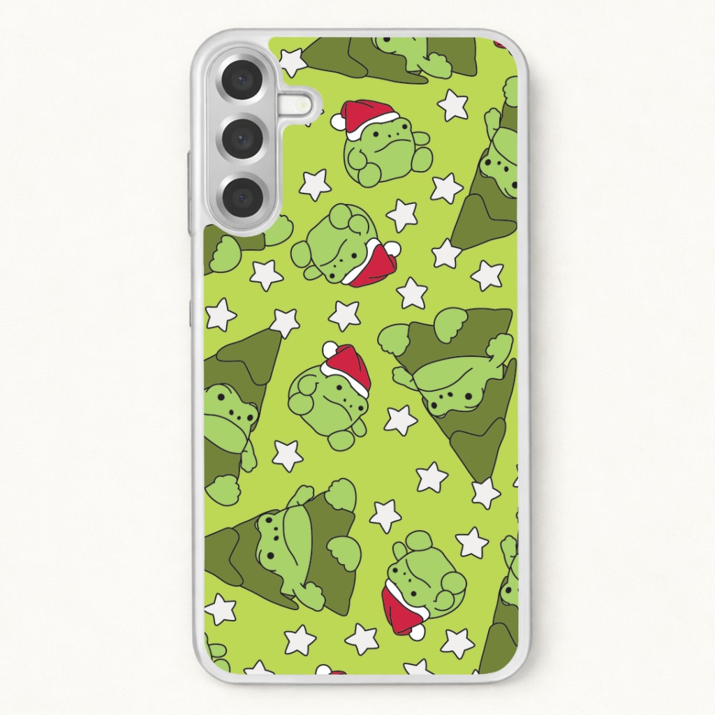 Christmas Frogs And Stars Plush Pattern Phone Case for Galaxy A57