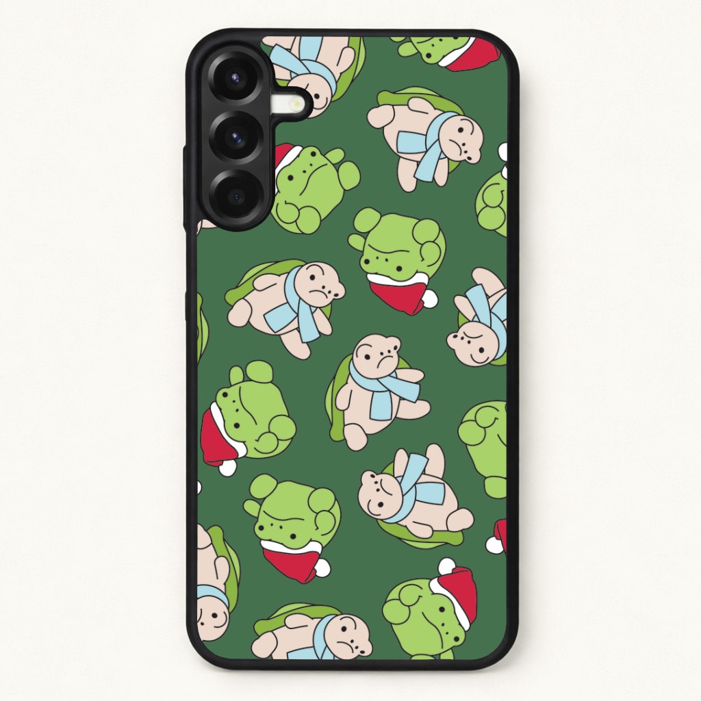 Grumpy Christmas Plushies Pattern Phone Case for Galaxy A57