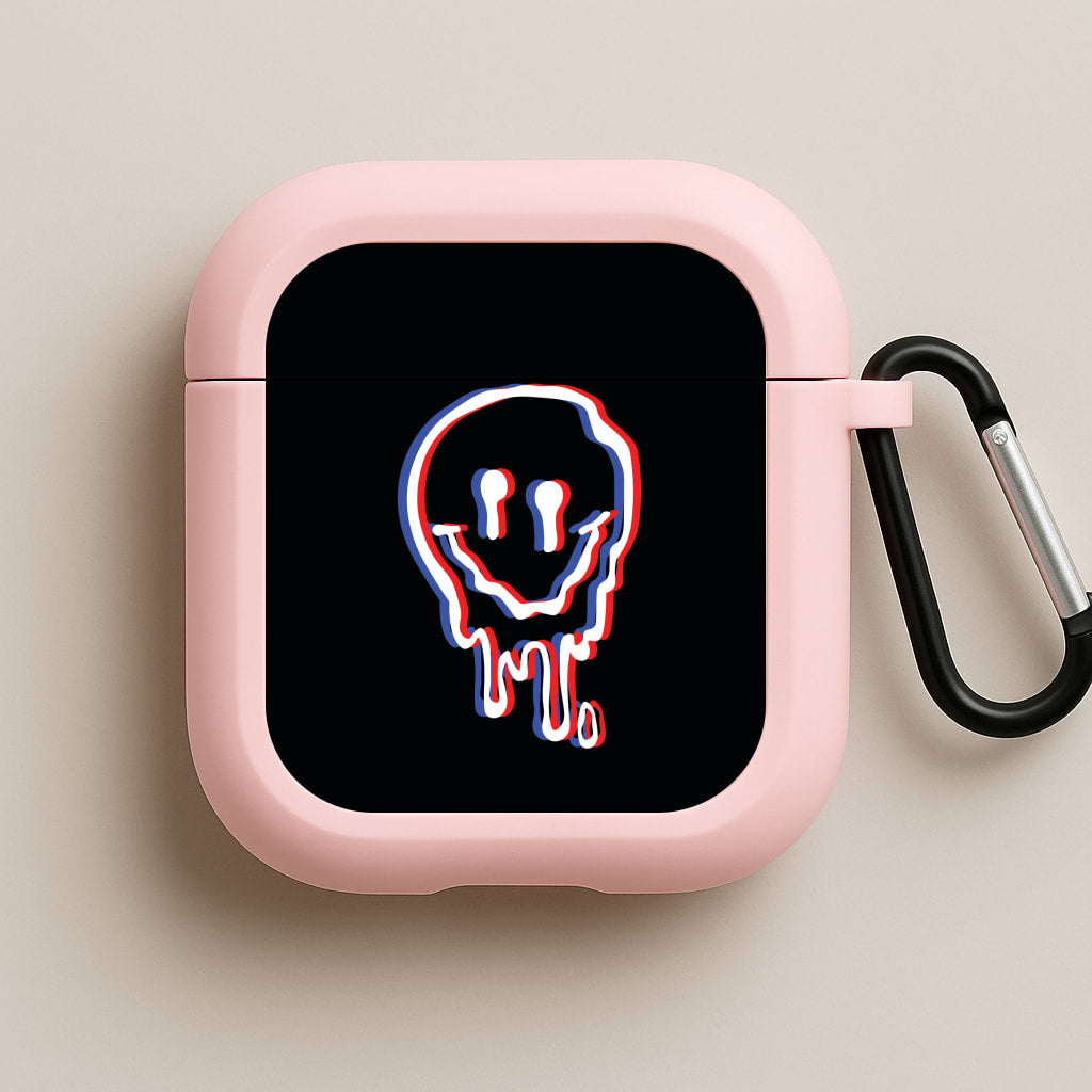 Red Smiley - Juice Pink AirPods Case