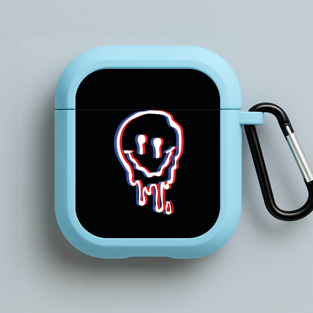 Red Smiley - Juice Blue AirPods Case