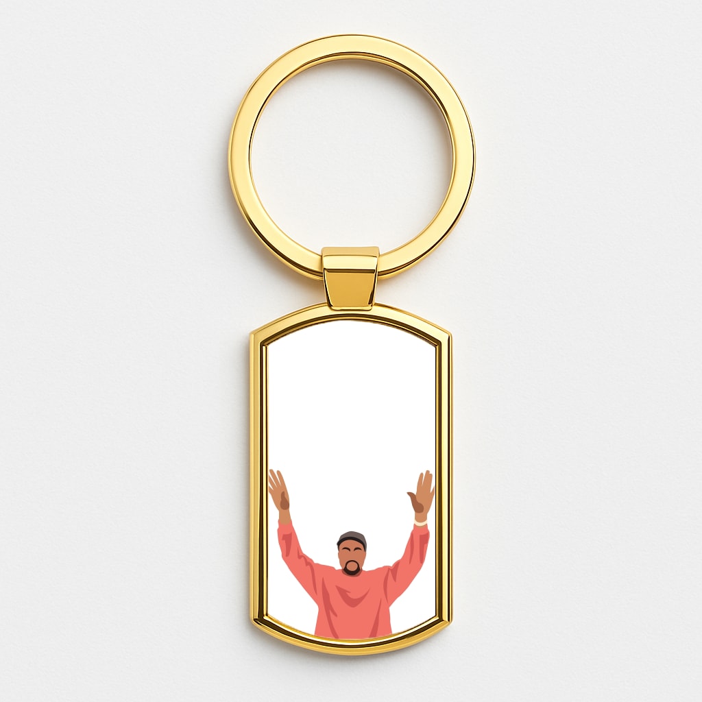 Kayne Cartoon Gold Keyring