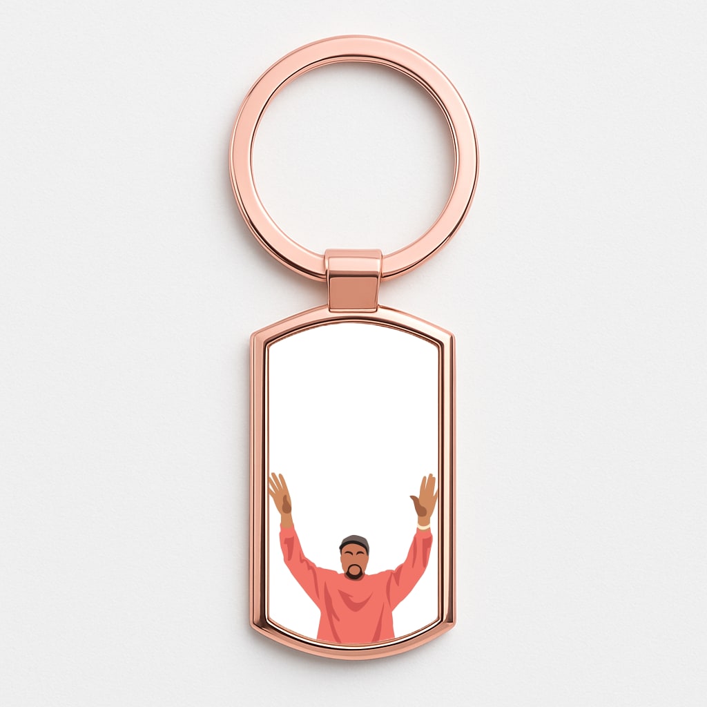 Kayne Cartoon Rose Gold Keyring