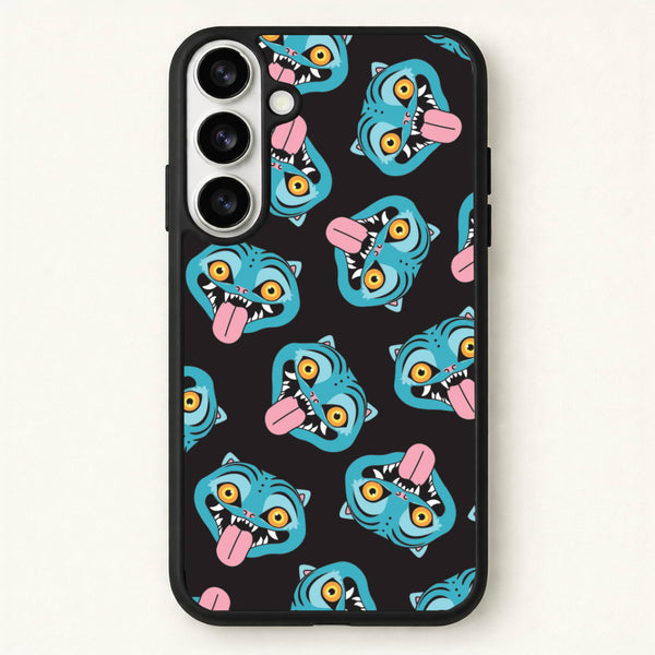 Demon Cat Pattern Phone Case for Galaxy S26