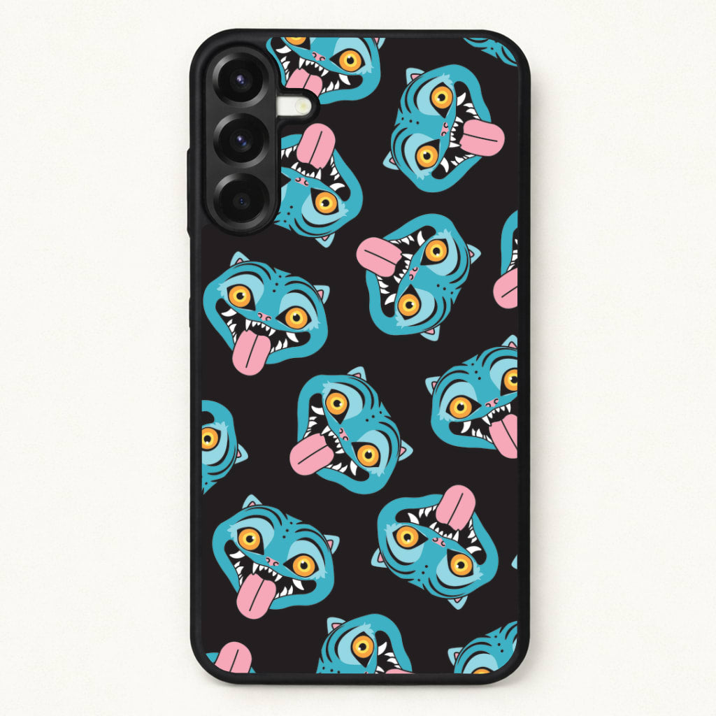 Demon Cat Pattern Phone Case for Galaxy A37