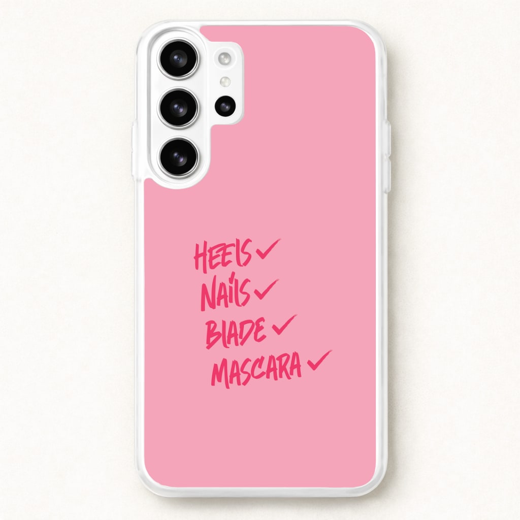 Heels, Nails, Blade, Mascara Phone Case for Galaxy S26 Ultra