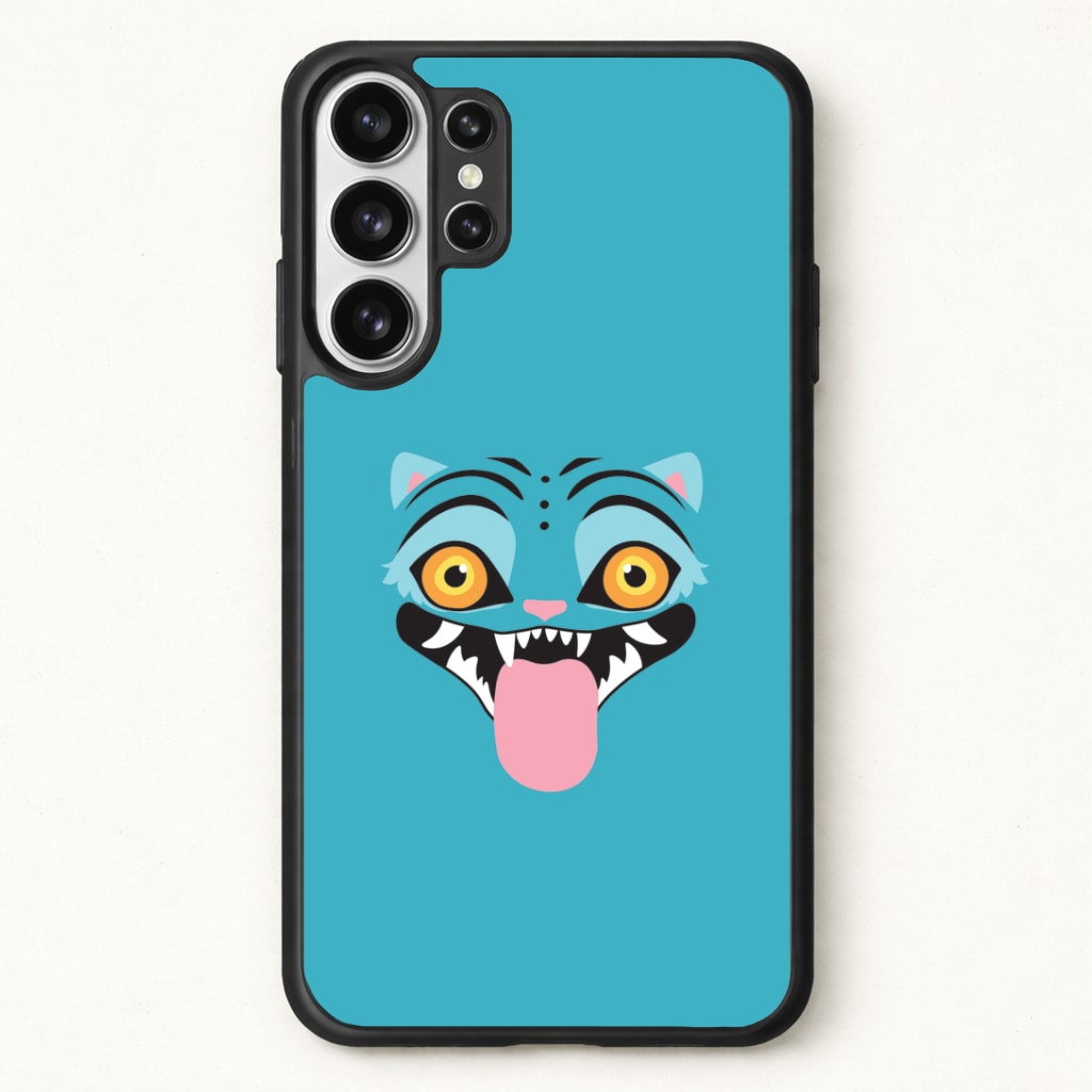 Demon Cat Face Phone Case for Galaxy S26 Ultra