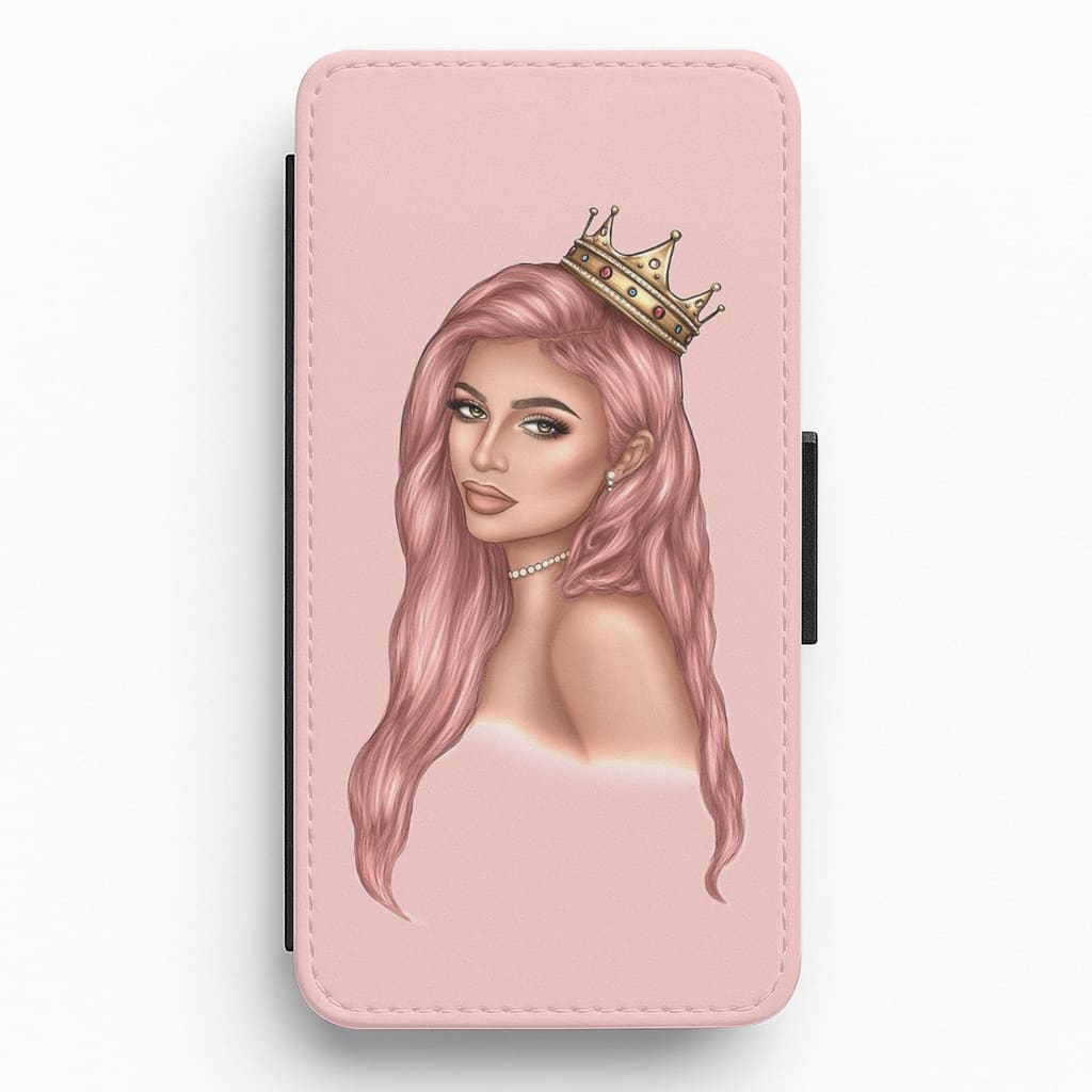 Kardashian Queen Flip Wallet Phone Case
