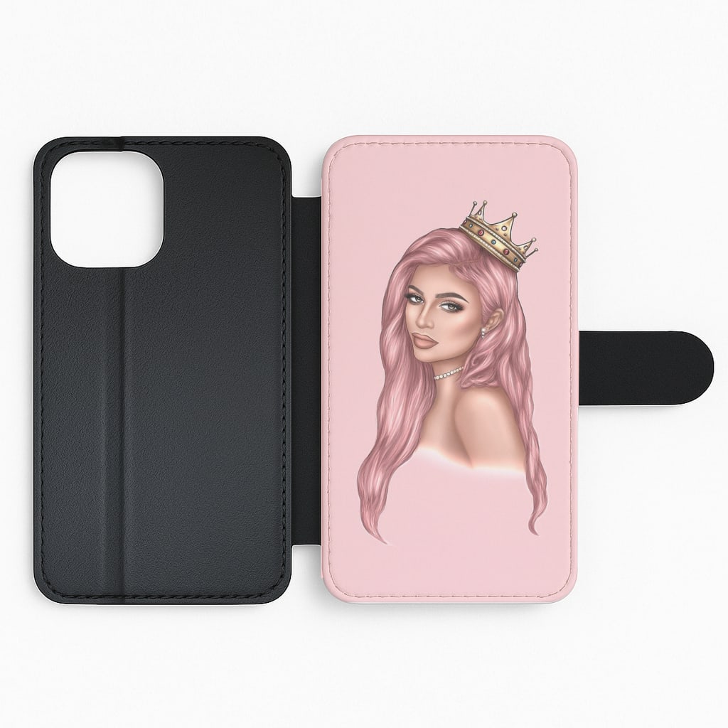 Kardashian Queen Flip Wallet Phone Case