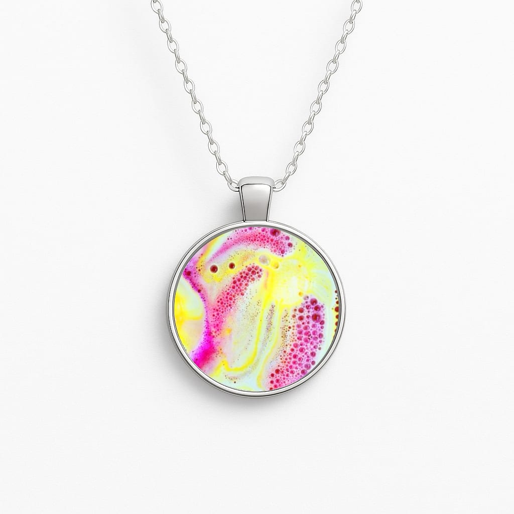 Super Colourful Bath Bomb Pattern Necklace