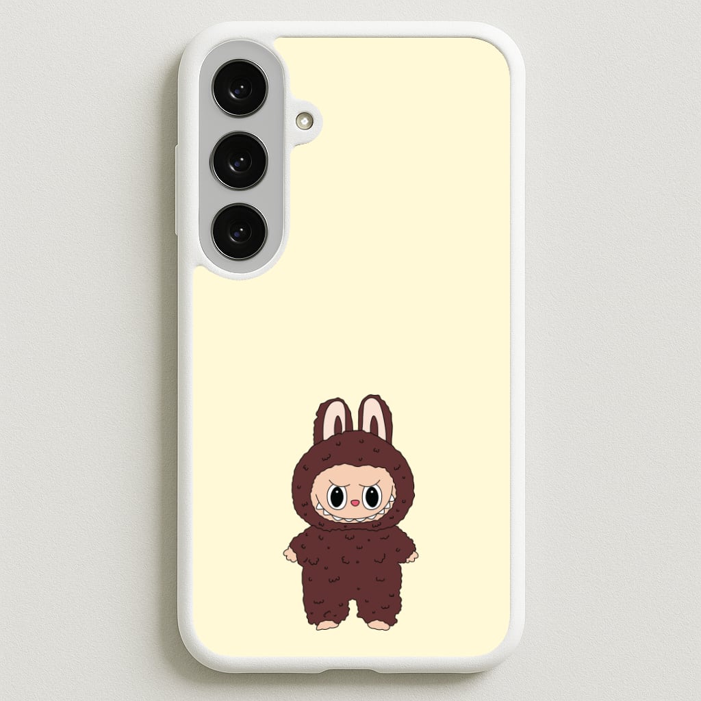 Cute Brown Monster Phone Case for Galaxy S25FE