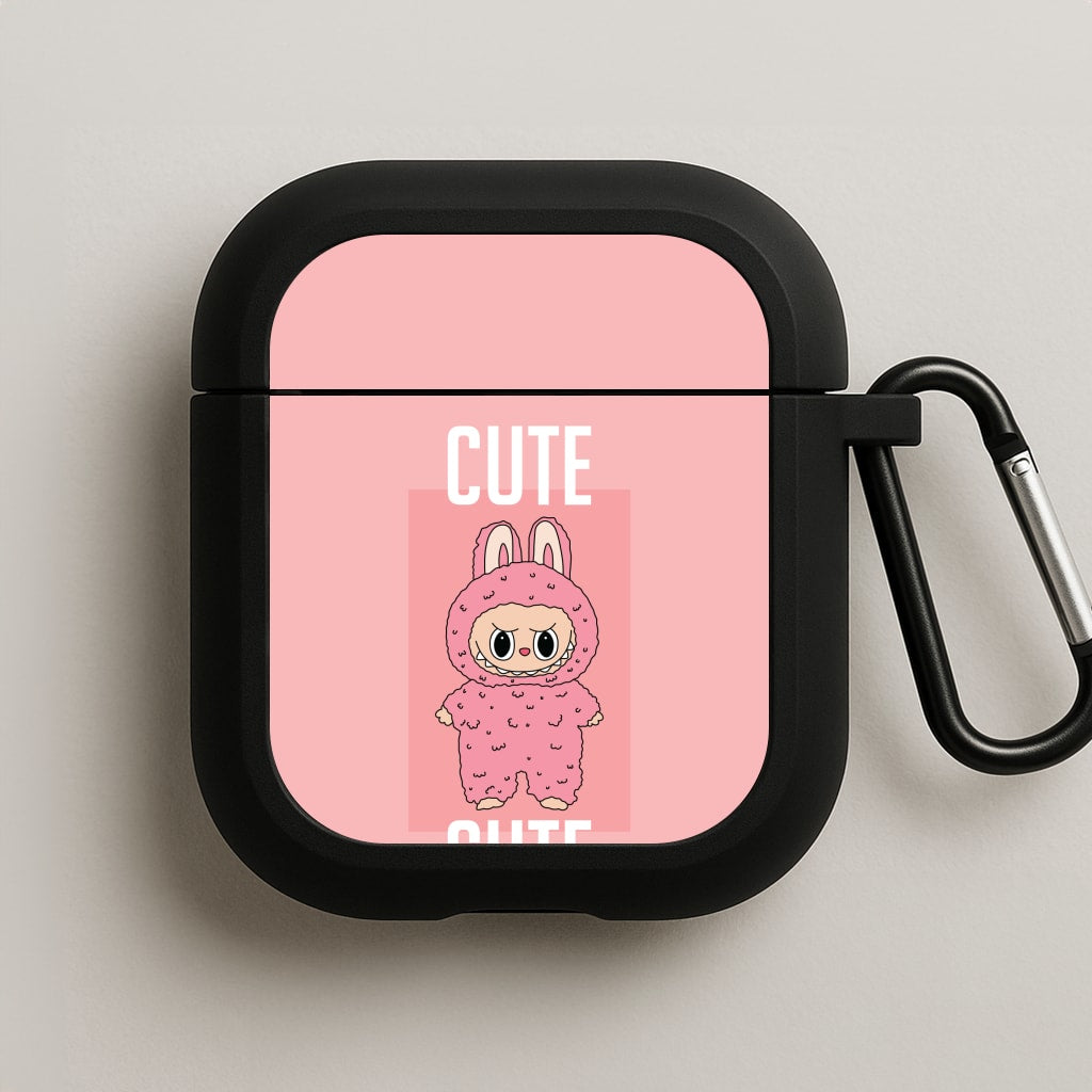 Cute Pink Monster AirPods Case
