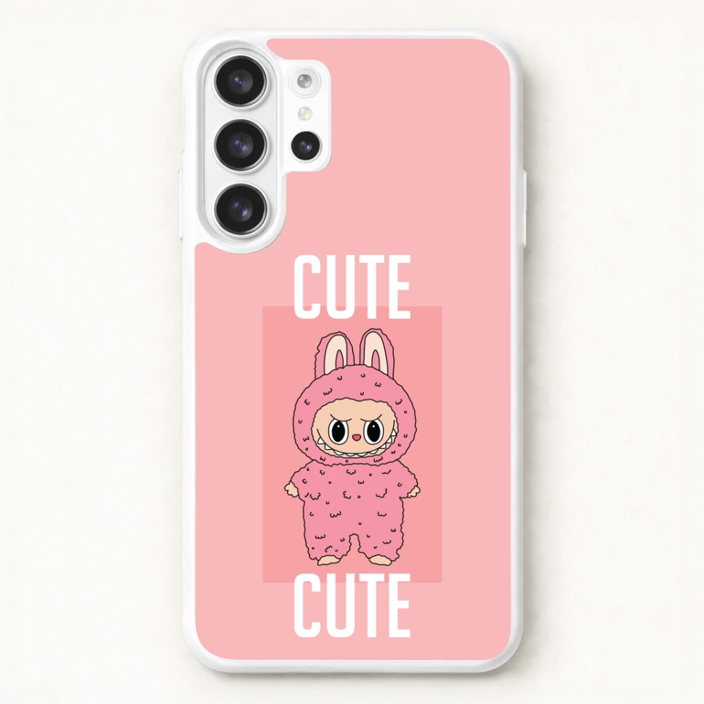 Cute Pink Monster Phone Case for Galaxy S26 Ultra