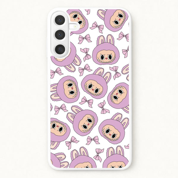 Cute Purple Monster And Bows Pattern Phone Case for Galaxy A57
