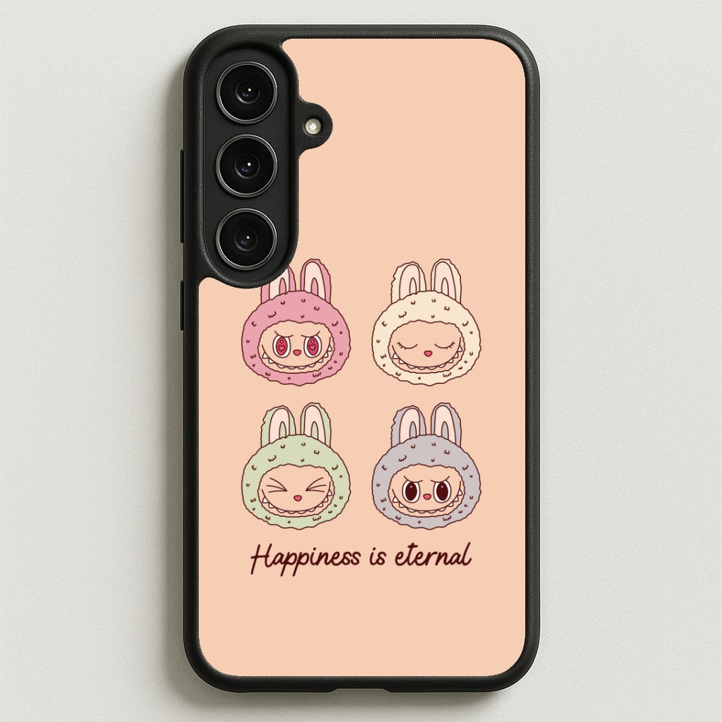 Happiness Is Eternal Monsters Phone Case for Galaxy S25FE