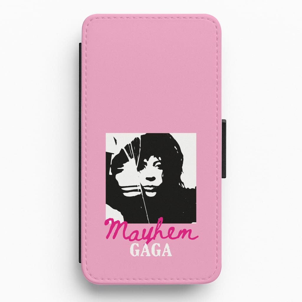 Pink Mayhem Gaga Flip / Wallet Phone Case