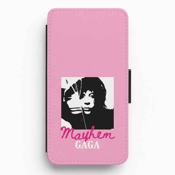 Pink Mayhem Gaga Flip / Wallet Phone Case