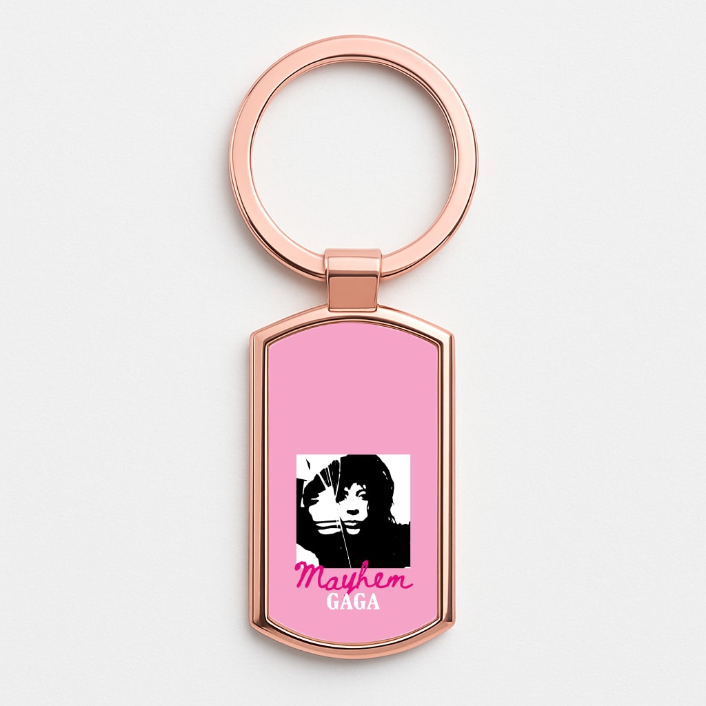 Pink Mayhem Gaga Rose Gold Keyring