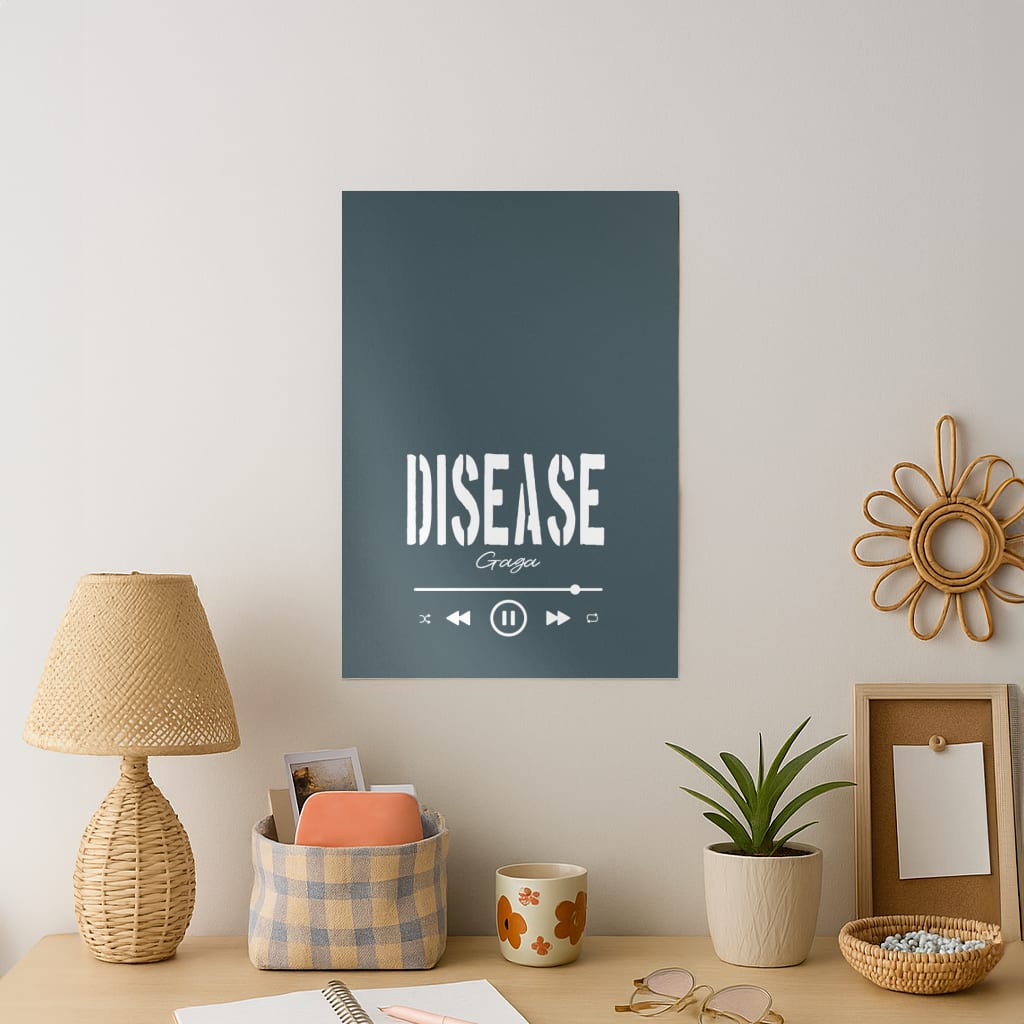 Gaga Disease Track Art Print