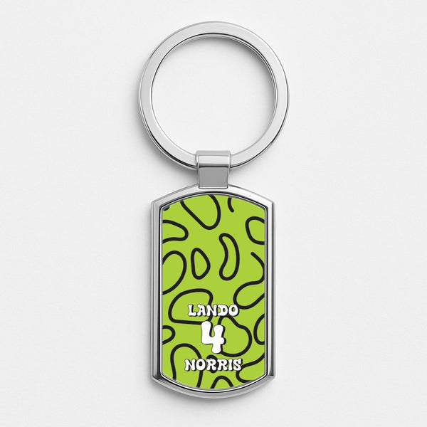 Lando 4 Silver Keyring