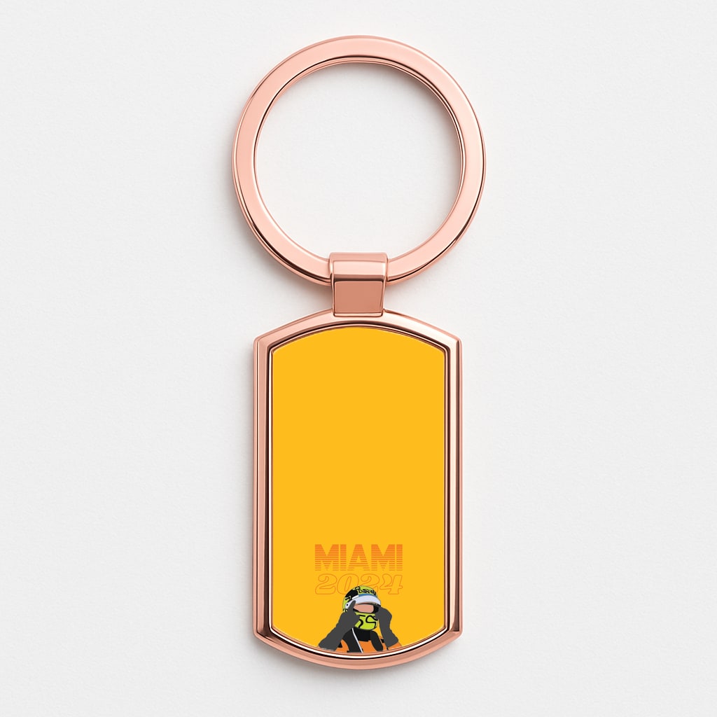 Miami 2024 Rose Gold Keyring