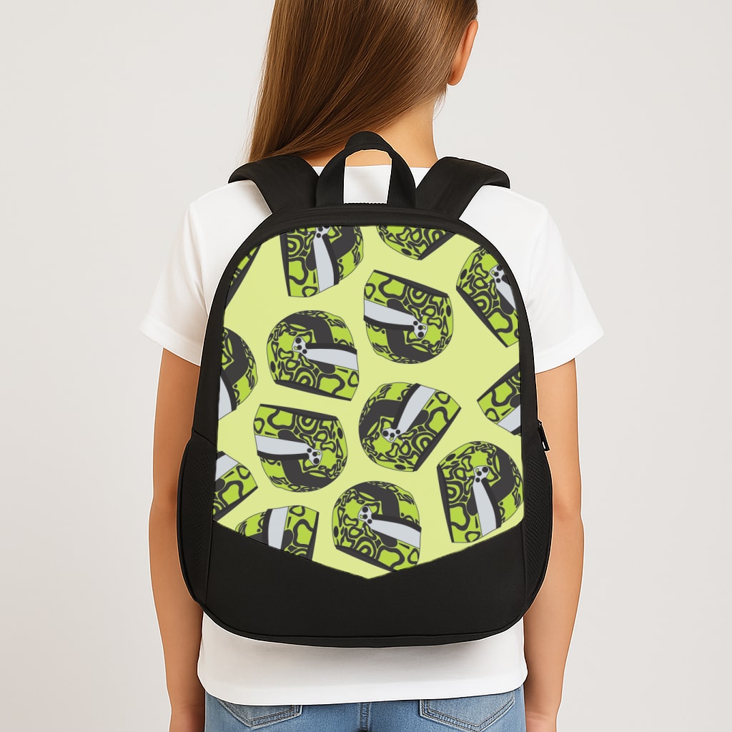 Lando Helmet Pattern School Bag