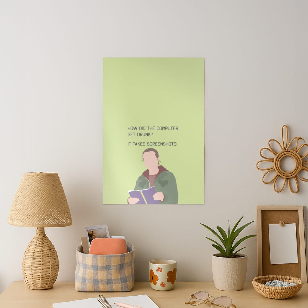 How Did The Computer Get Drunk? Art Print