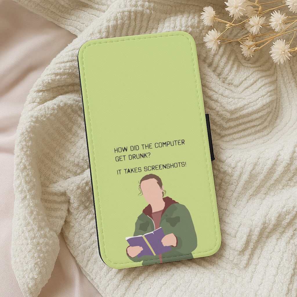 How Did The Computer Get Drunk? Wallet Phone Case